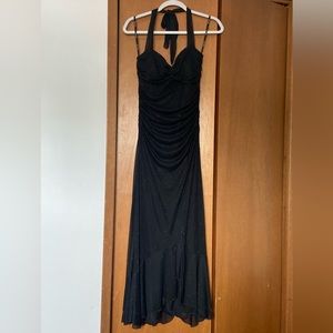 Gorgeous Sparkly Black 90s Prom Dress